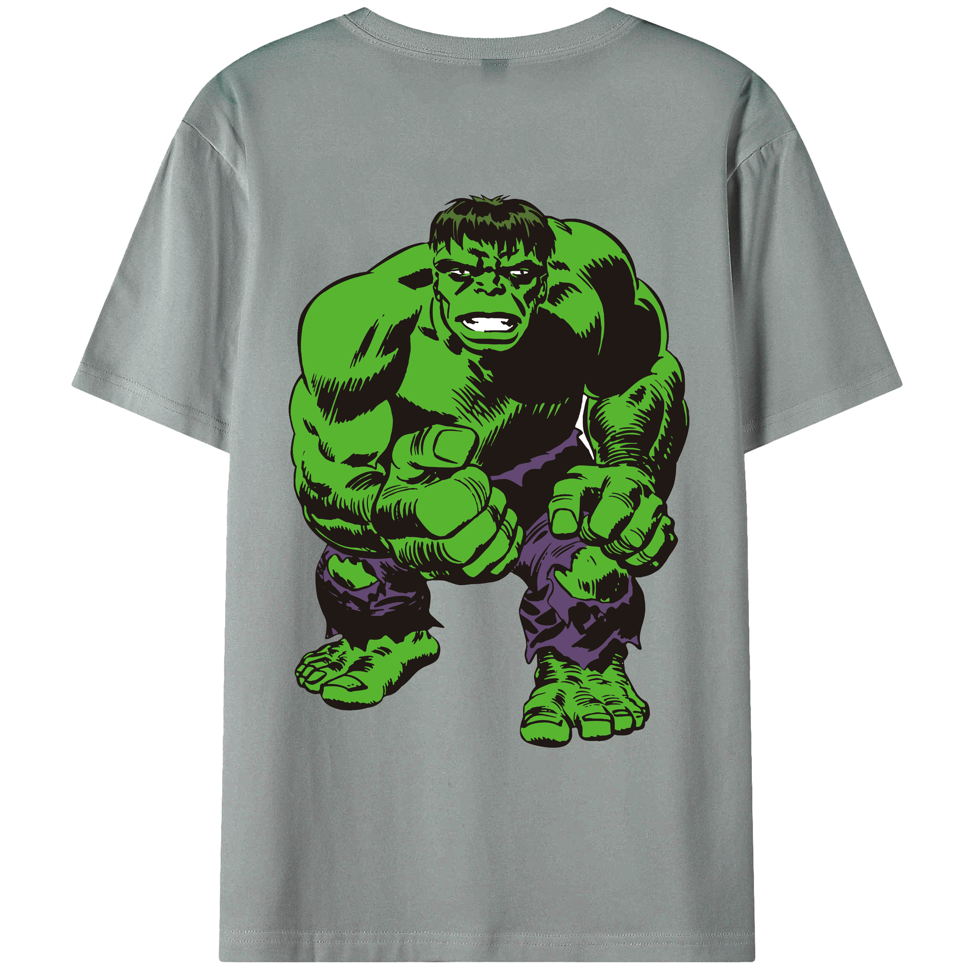 （画像用） アベンジャーズ The Avengers 綿100％ メンズ半袖Tシャツ（バックプリント） 通気性